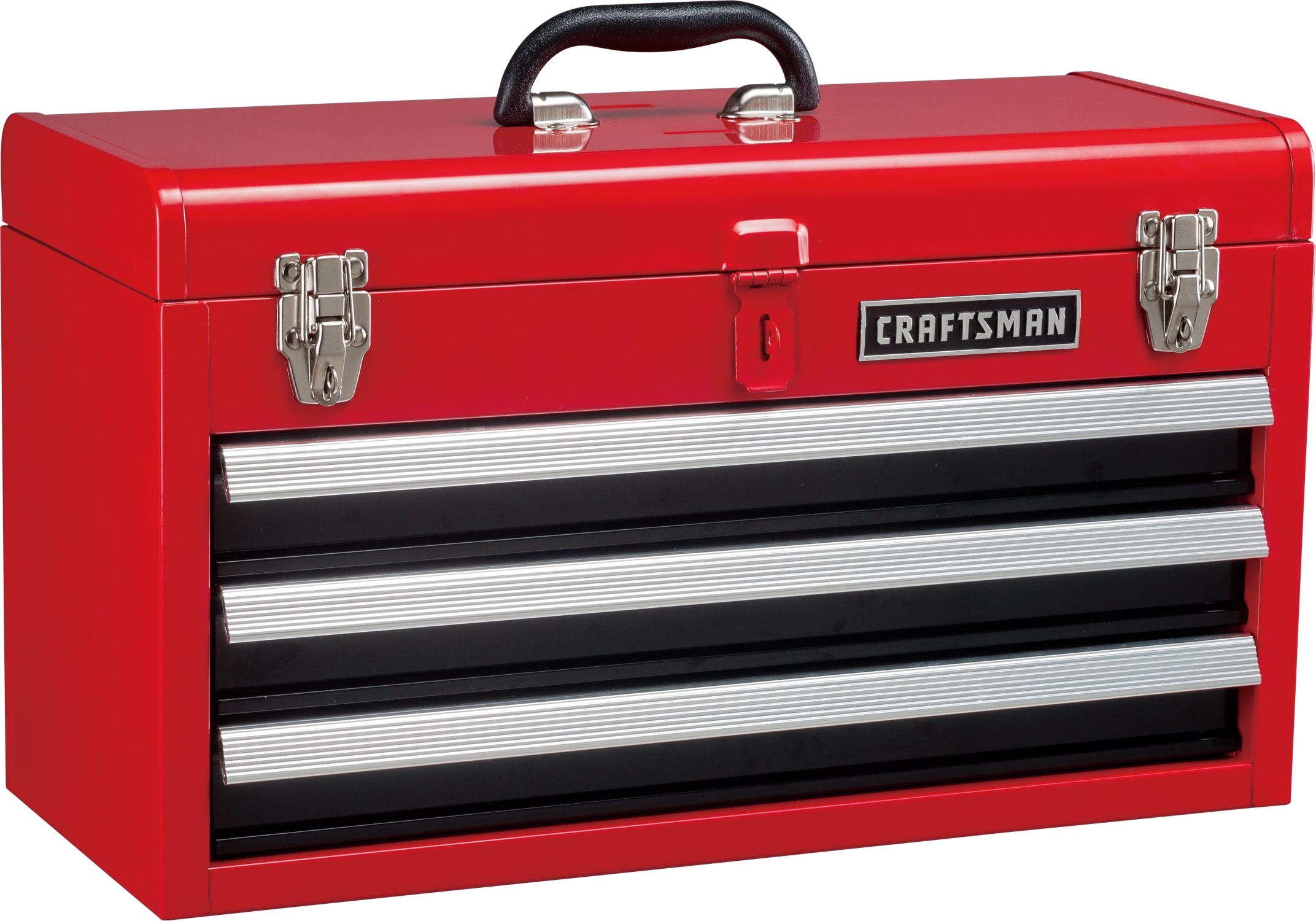 Craftsman 20 in Wide 3 Drawer Metal Tool Box With Ball Bearing Drawers CMST98245RB 
