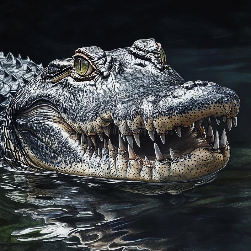 crocodile drawing