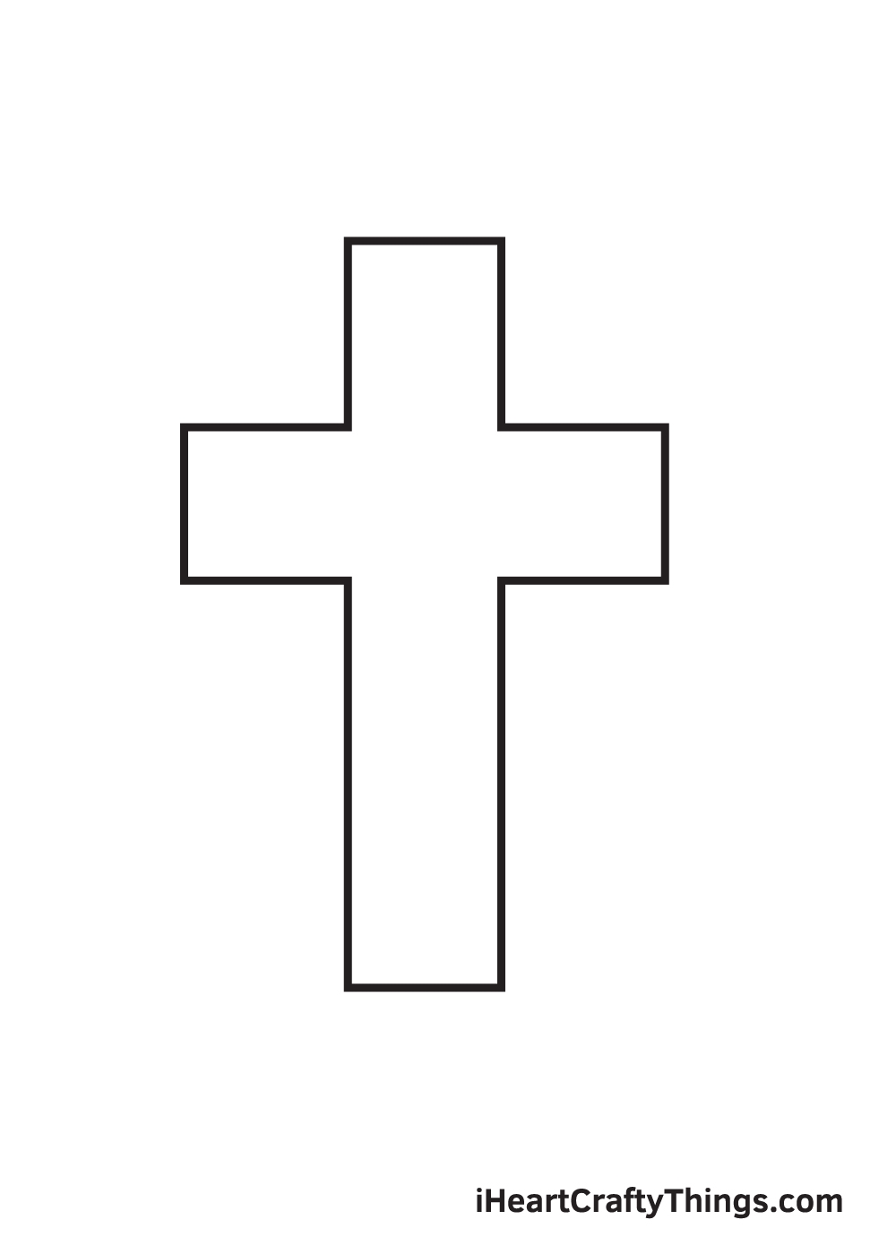 Cross Drawing How To Draw A Cross Step By Step
