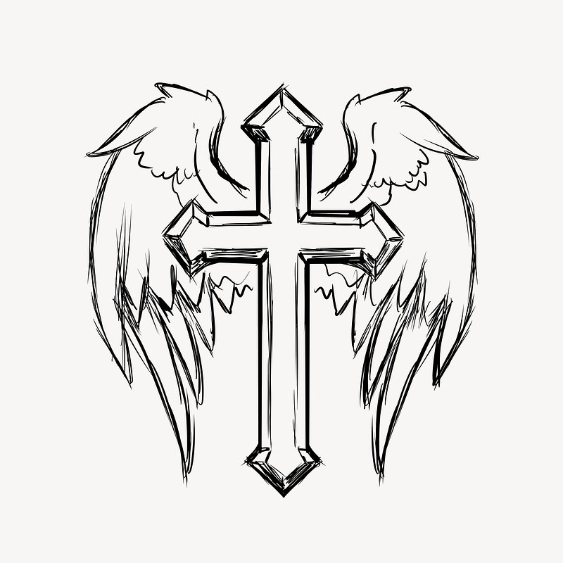 Cross Drawing Images Free Photos PNG Stickers Wallpapers 
