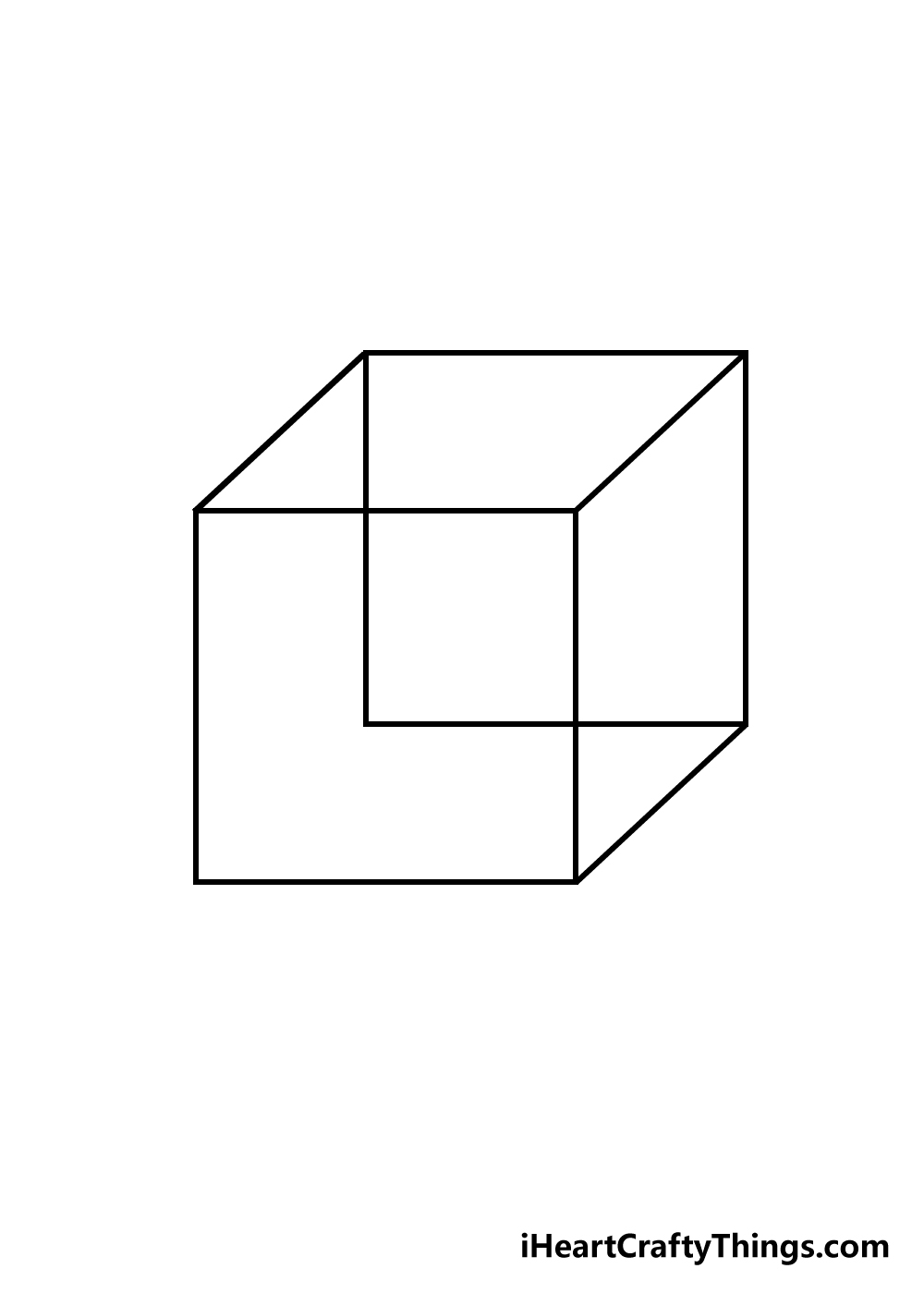 Cube Drawing How To Draw A Cube Step By Step