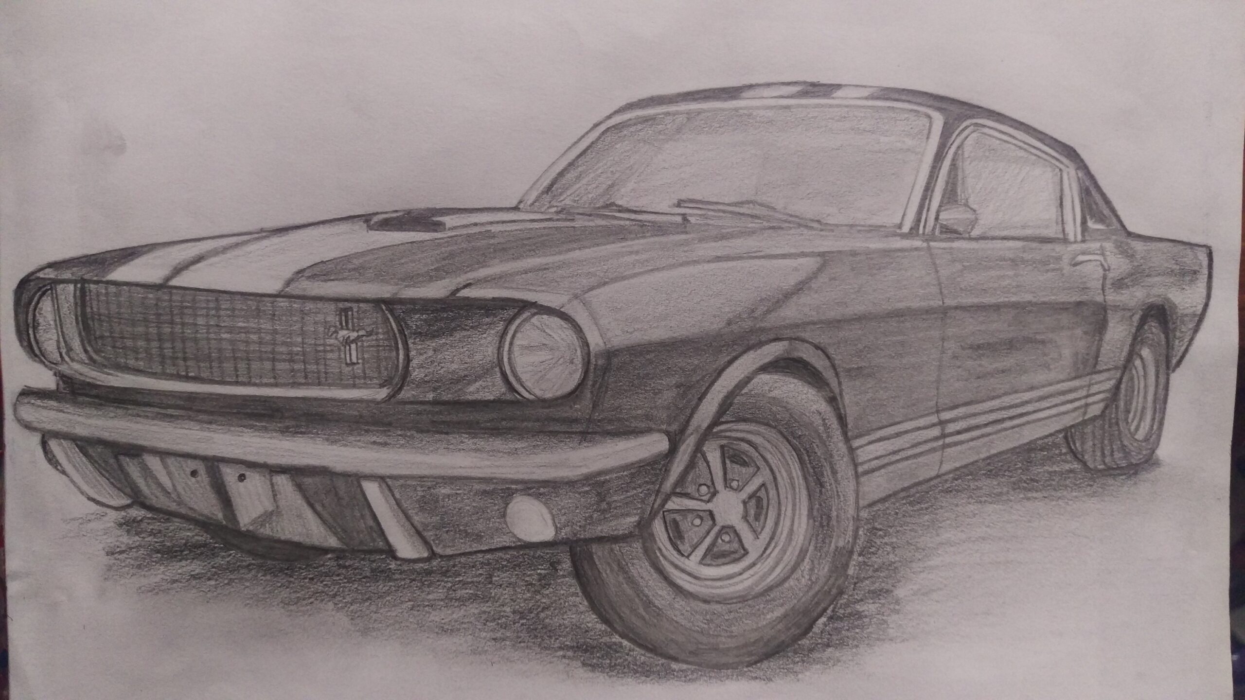 Custom Pencil Car Drawing Etsy