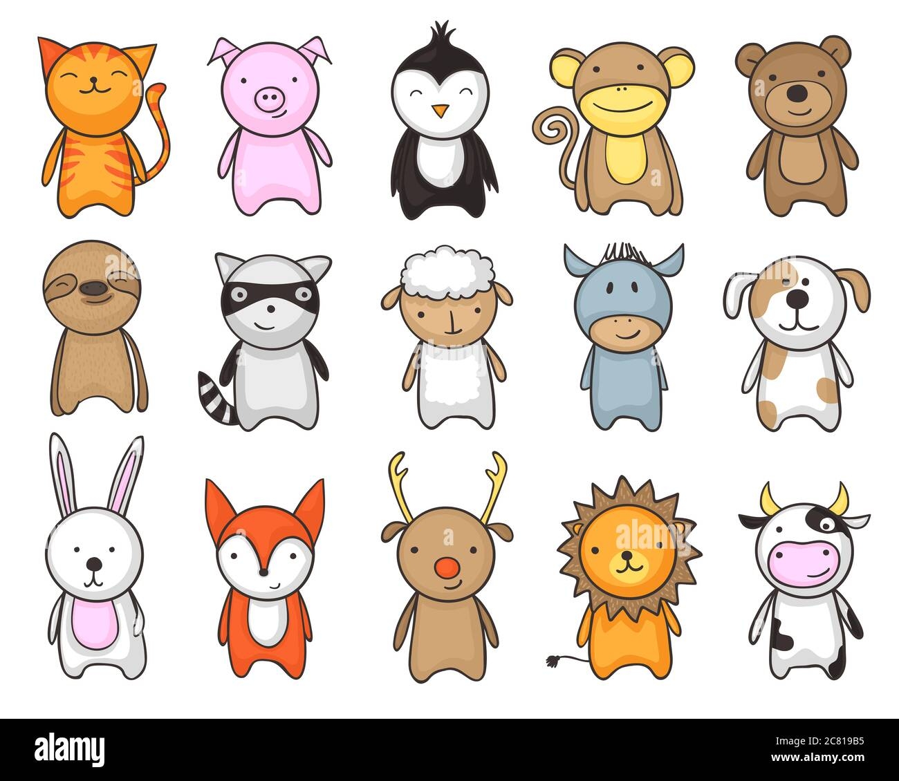 Cute Animals Drawing Hi res Stock Photography And Images Alamy