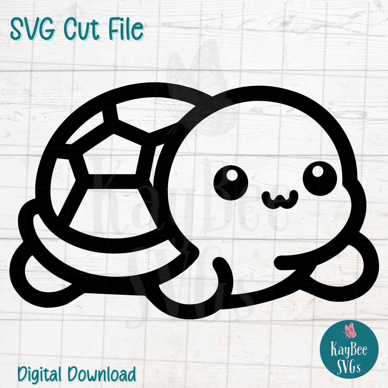 Cute Baby Turtle SVG PNG Cut Files For Cricut Silhouette Digital Download Laser Engraving Sublimation Printable Commercial Use Clipart Etsy