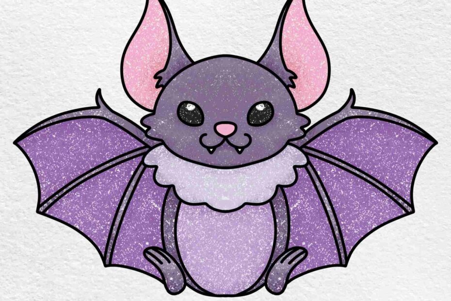Cute Bat Drawing HelloArtsy