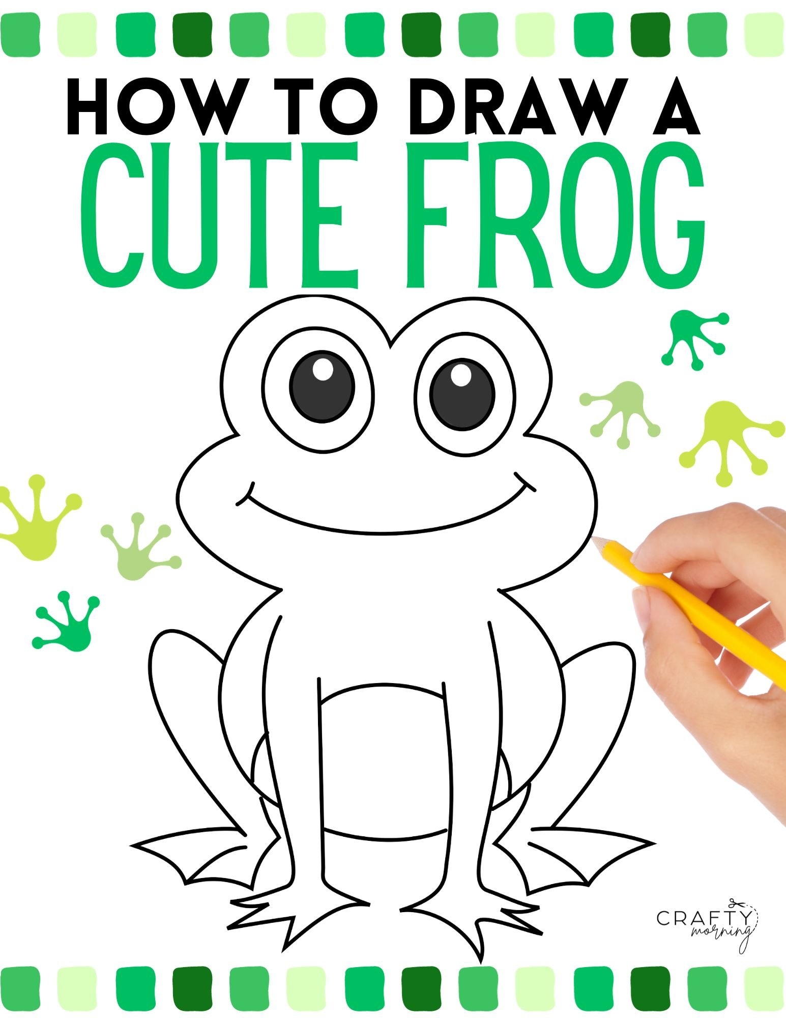 drawing of a frog