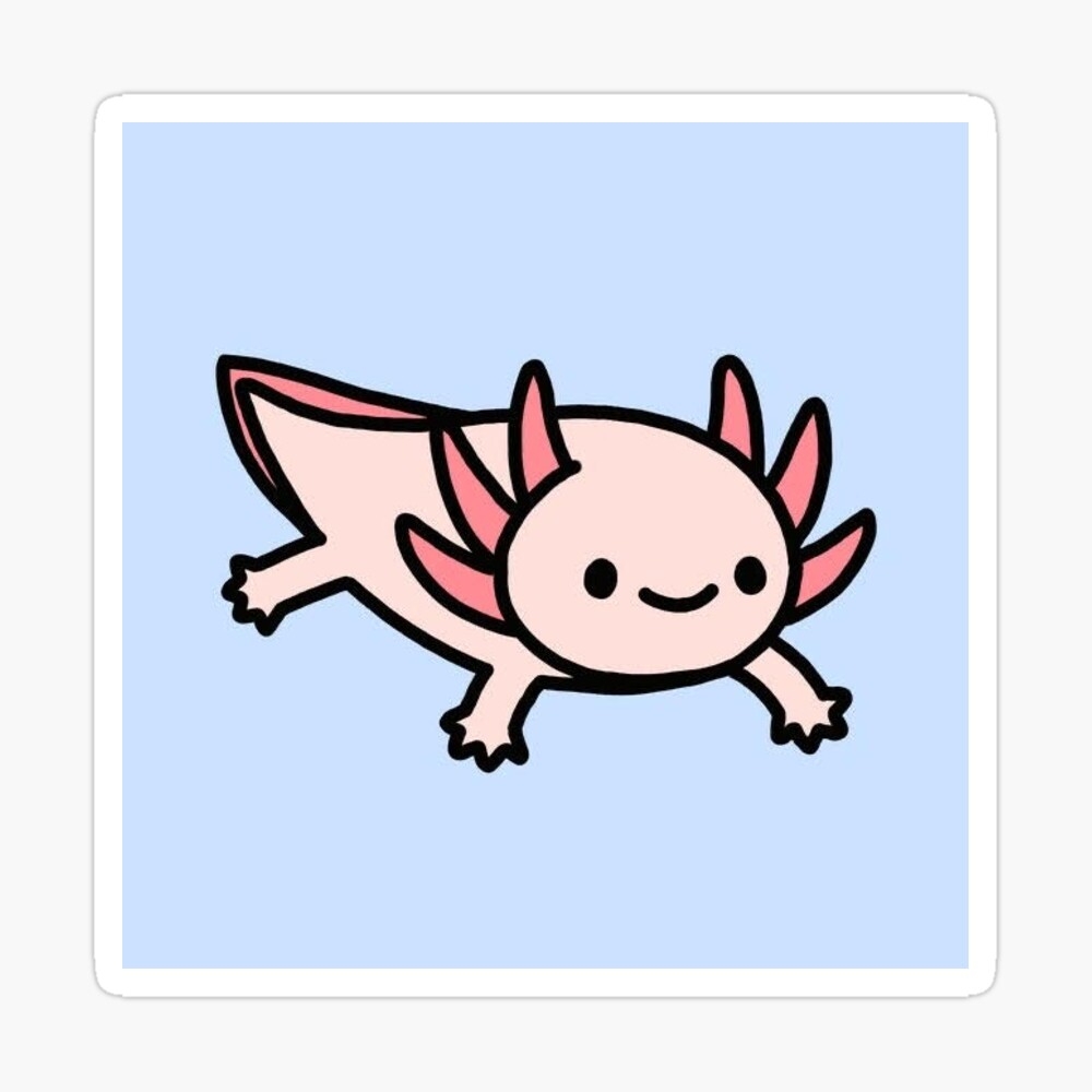 Cute Pink Minecraft Axolotl Axolotl Drawing Floating Pink Axolotl Happy Axolotl Cute Axolotl Axolotl Draw Axolotl Ilustration Axolotl Painting Axolotl Kawaii Axolotl