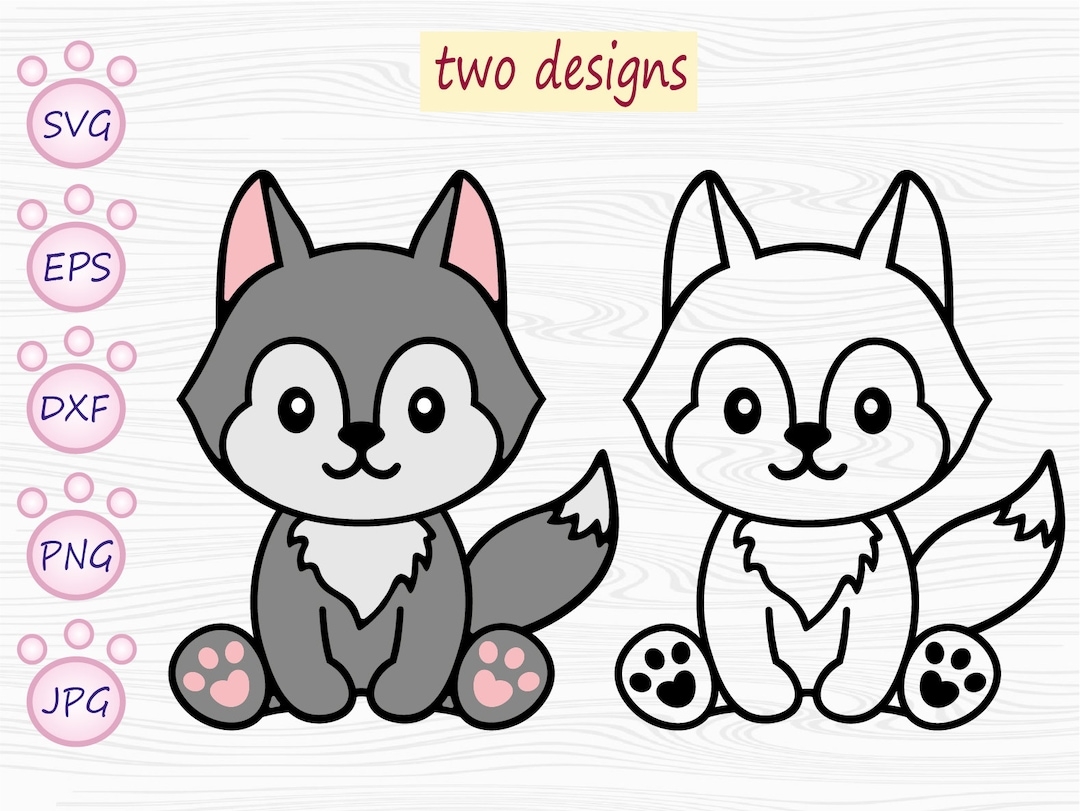cute wolf drawings