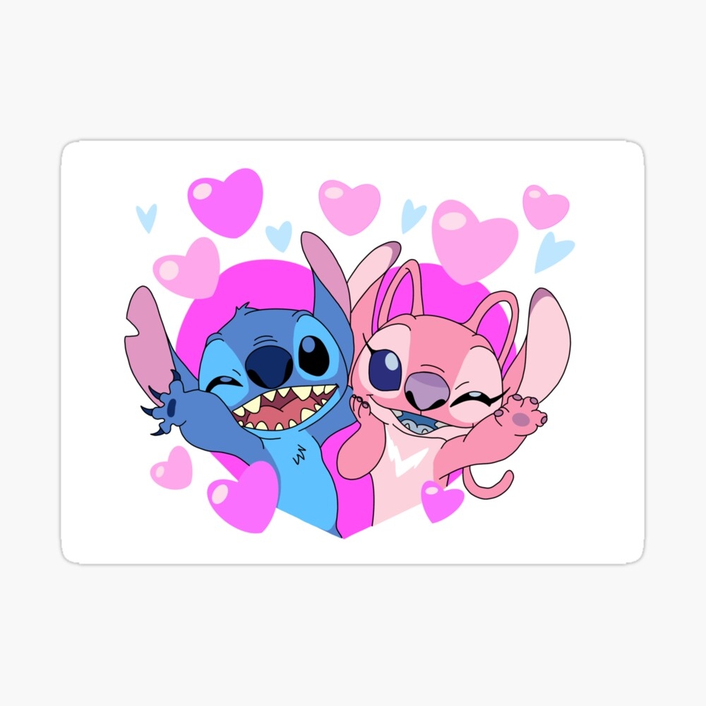 Cute Stitch And Angel 