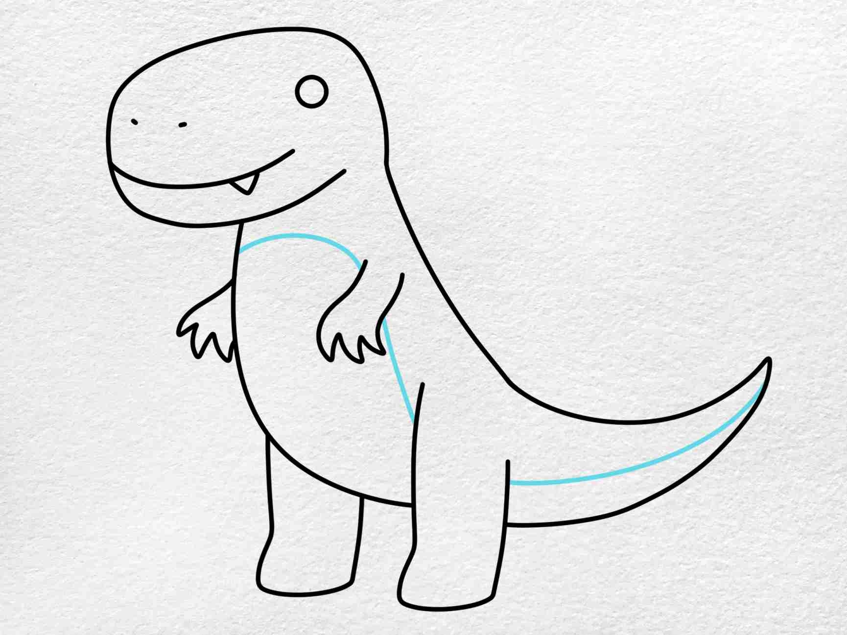 Cute T Rex Drawing HelloArtsy