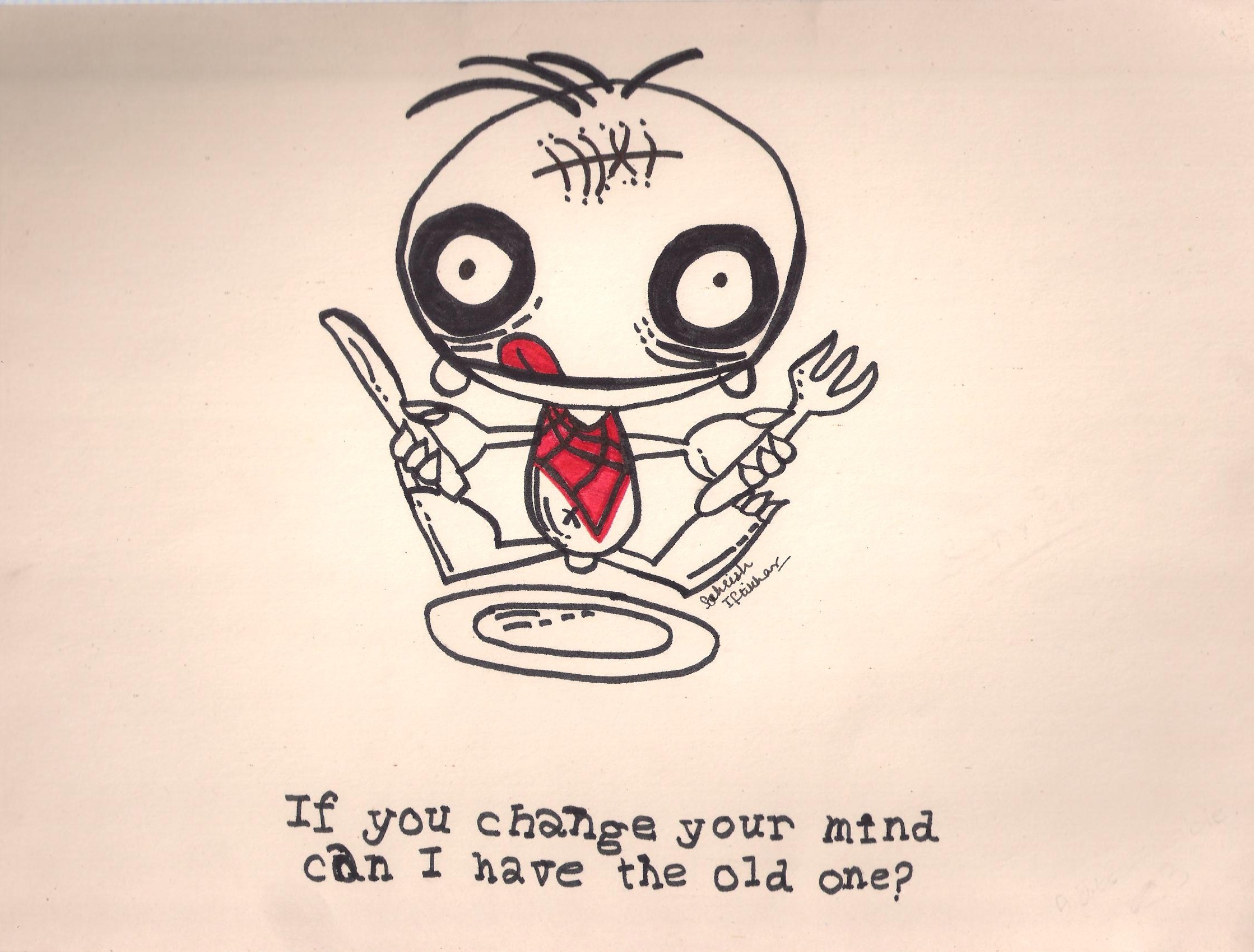 Cute Zombie One Grumpy Panda