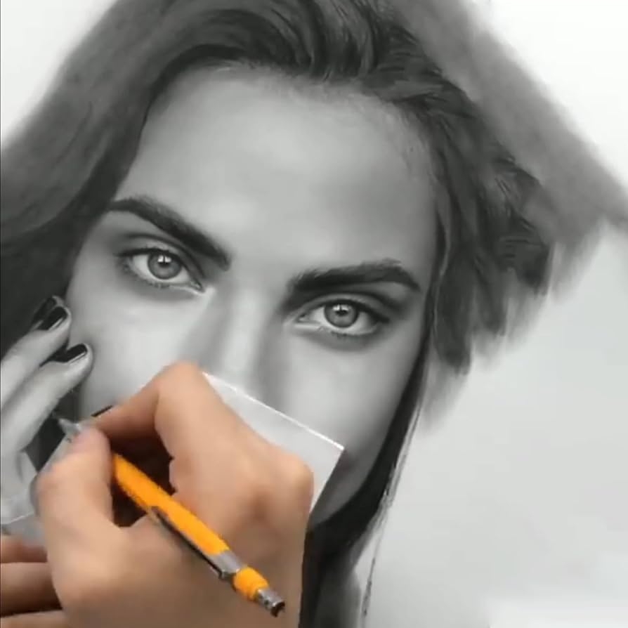 Dark Shade Art Realistic Pencil Drawing A4 Size Custumised Realistic Drawing Fine Art Drawing For Your Home Interior Living Room Perfect Gifting Option For Your Loved One Nidhin D 