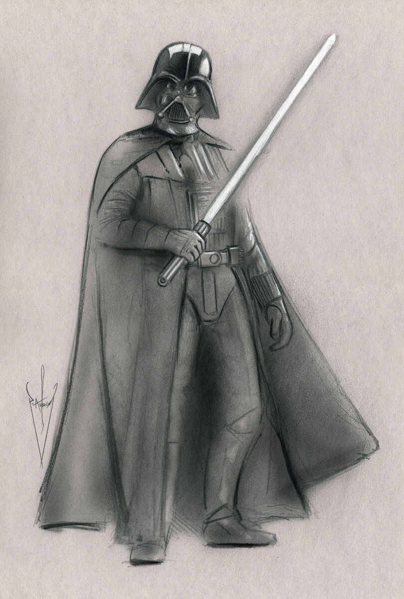 darth vader drawing