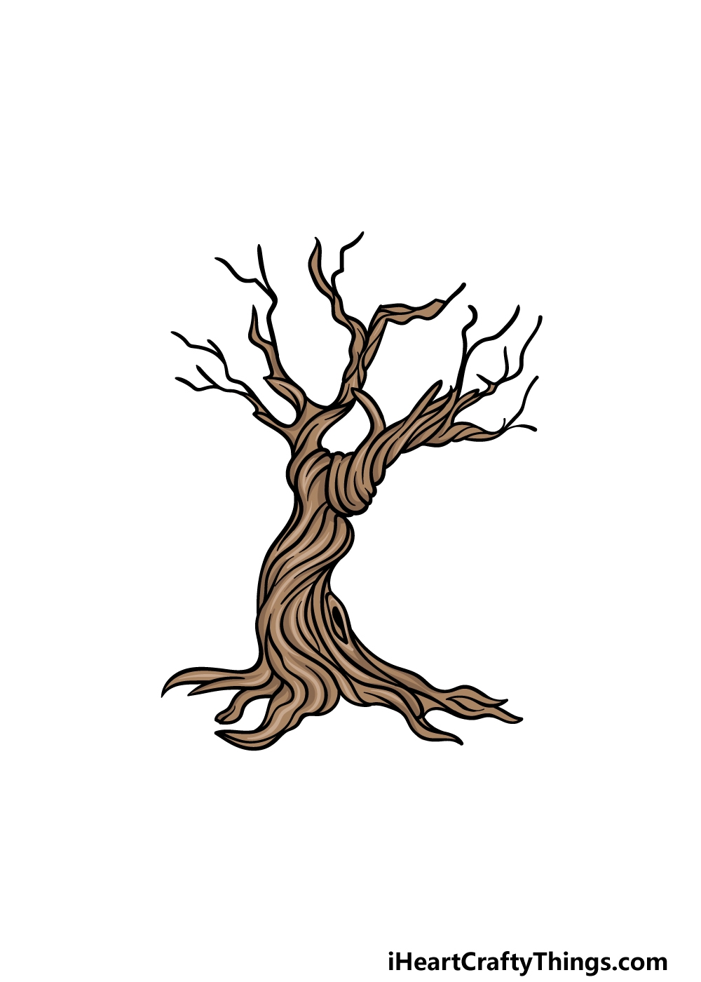 Dead Tree Drawing How To Draw A Dead Tree Step By Step