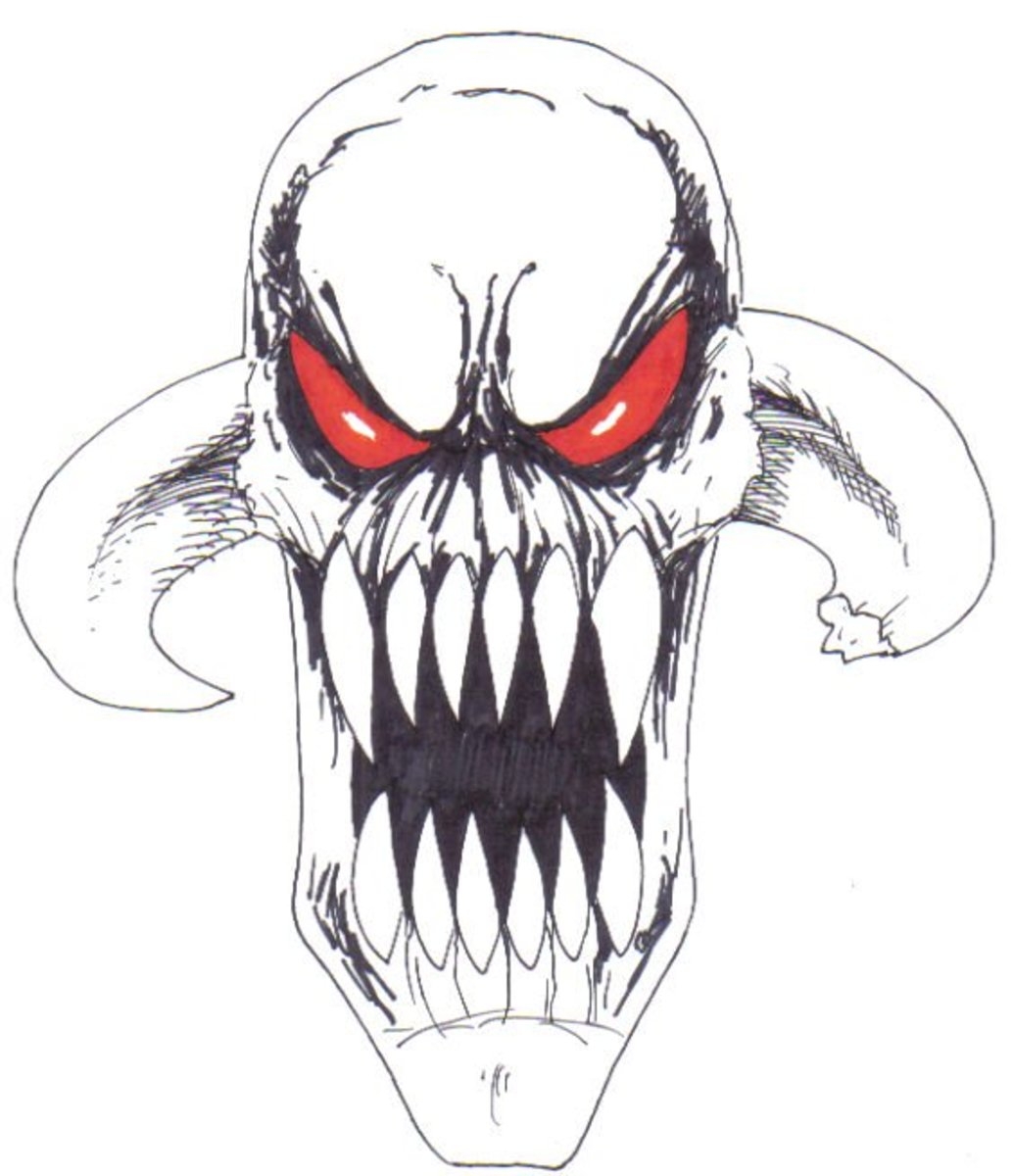 Demonic Art How To Draw A Demon HubPages
