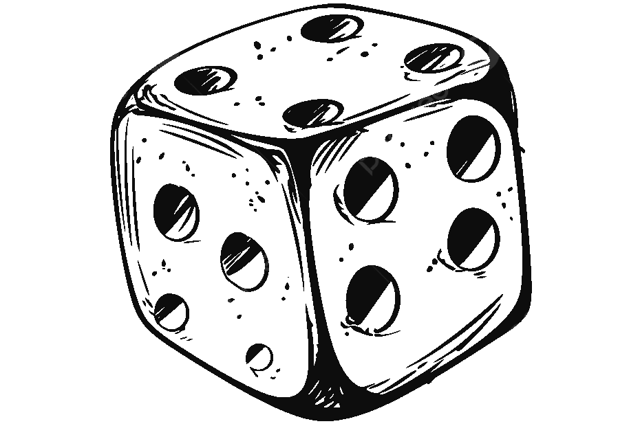 Dice Art Ink Drawing Outline Sketch Vector Wing Drawing Ice Drawing Dice Drawing PNG And Vector With Transparent Background For Free Download