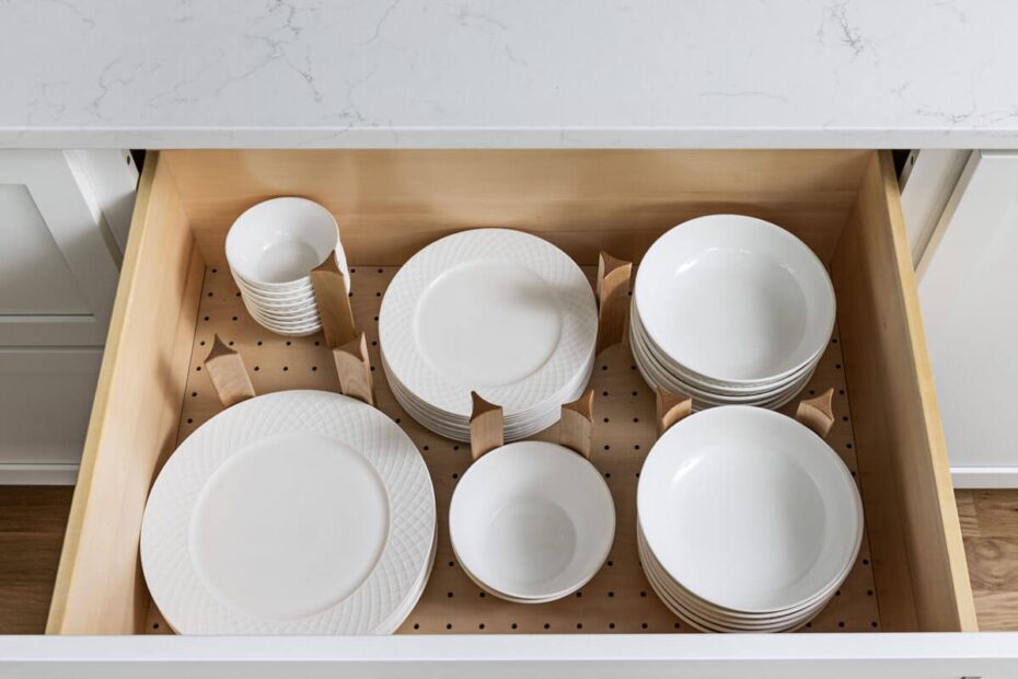 Dish Storage Drawer Dura Supreme Cabinetry