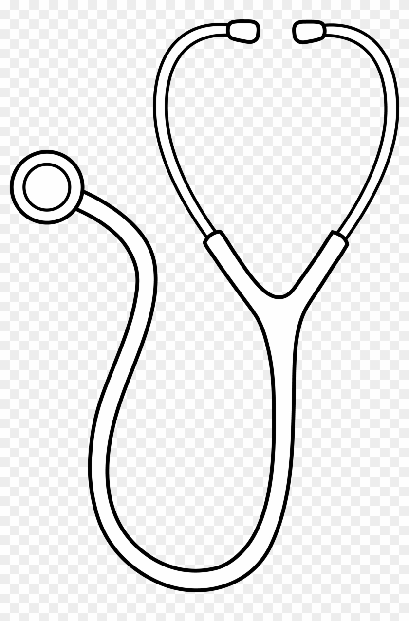 Doctor Clip Art Black And White Easy To Draw Stethoscope Free Transparent PNG Clipart Images Download
