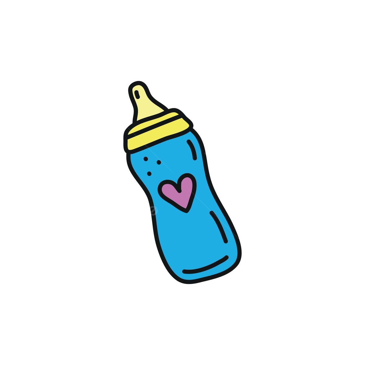 Doodle Colored Baby Feeding Bottle Health Design Plastic Vector Baby Drawing Health Drawing Bottle Drawing Illustration Background And Wallpaper For Free Download Pngtree