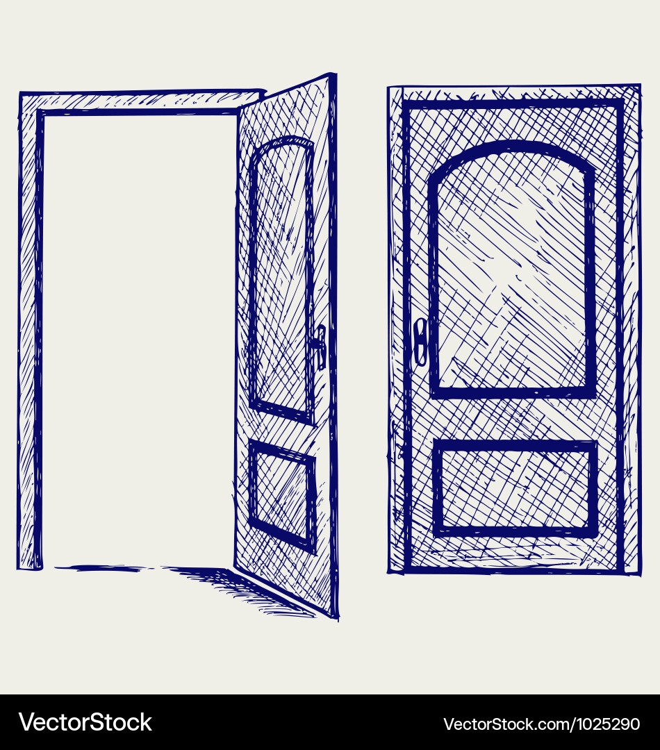Door Drawing Open Vector Images over 3 700 