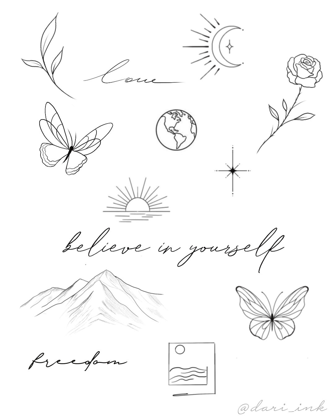 easy tattoos to draw
