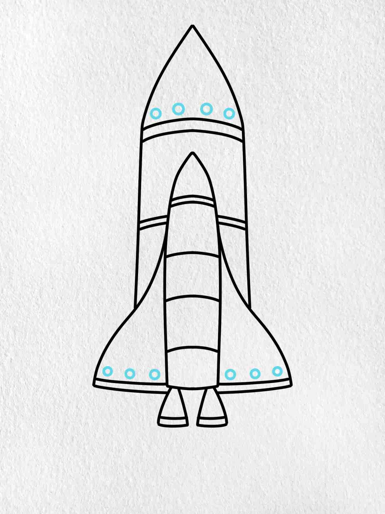 space ship drawing