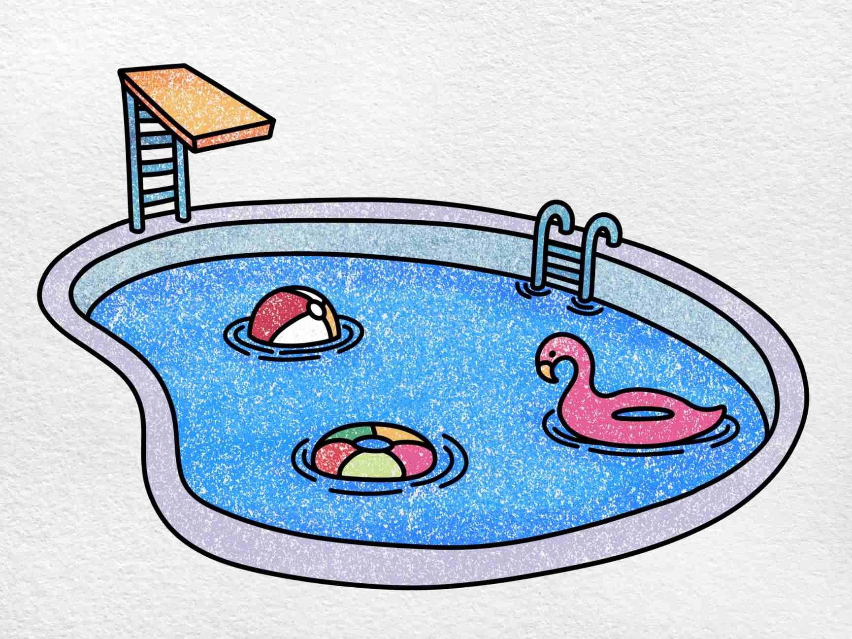 Draw A Swimming Pool HelloArtsy