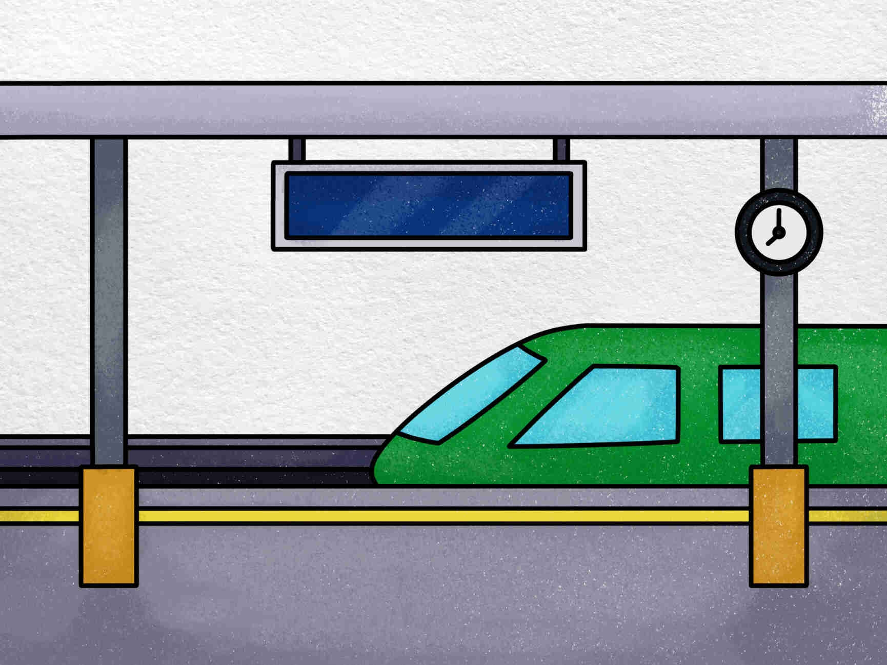 Draw A Train Station HelloArtsy