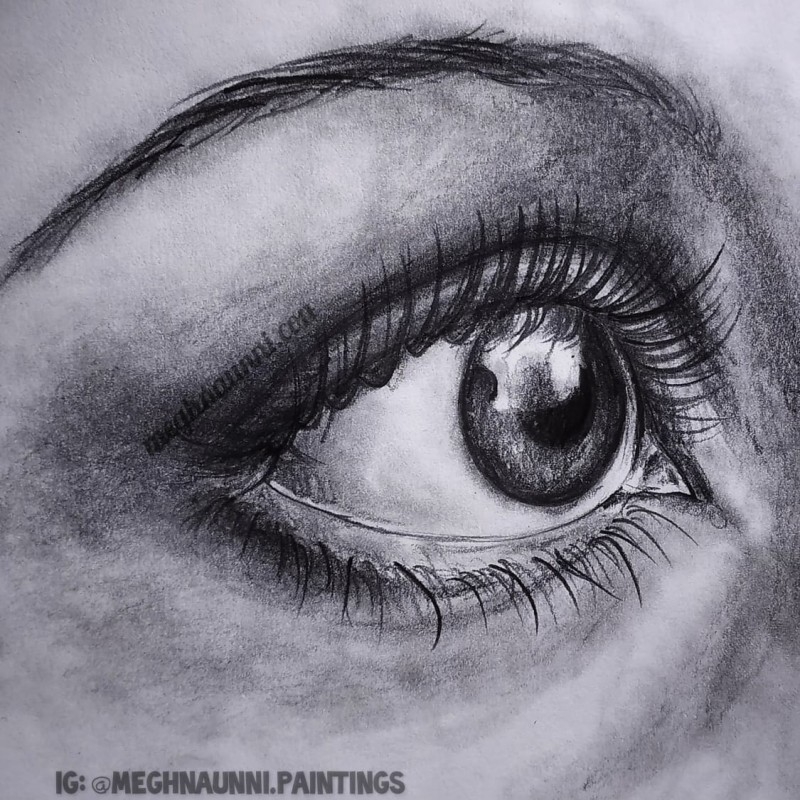 Draw An Eye In 30 Mins Simple Eye Tutorial Pencil Shading 