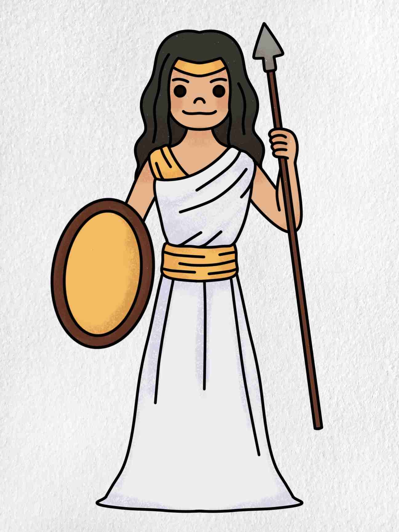 Draw Athena HelloArtsy