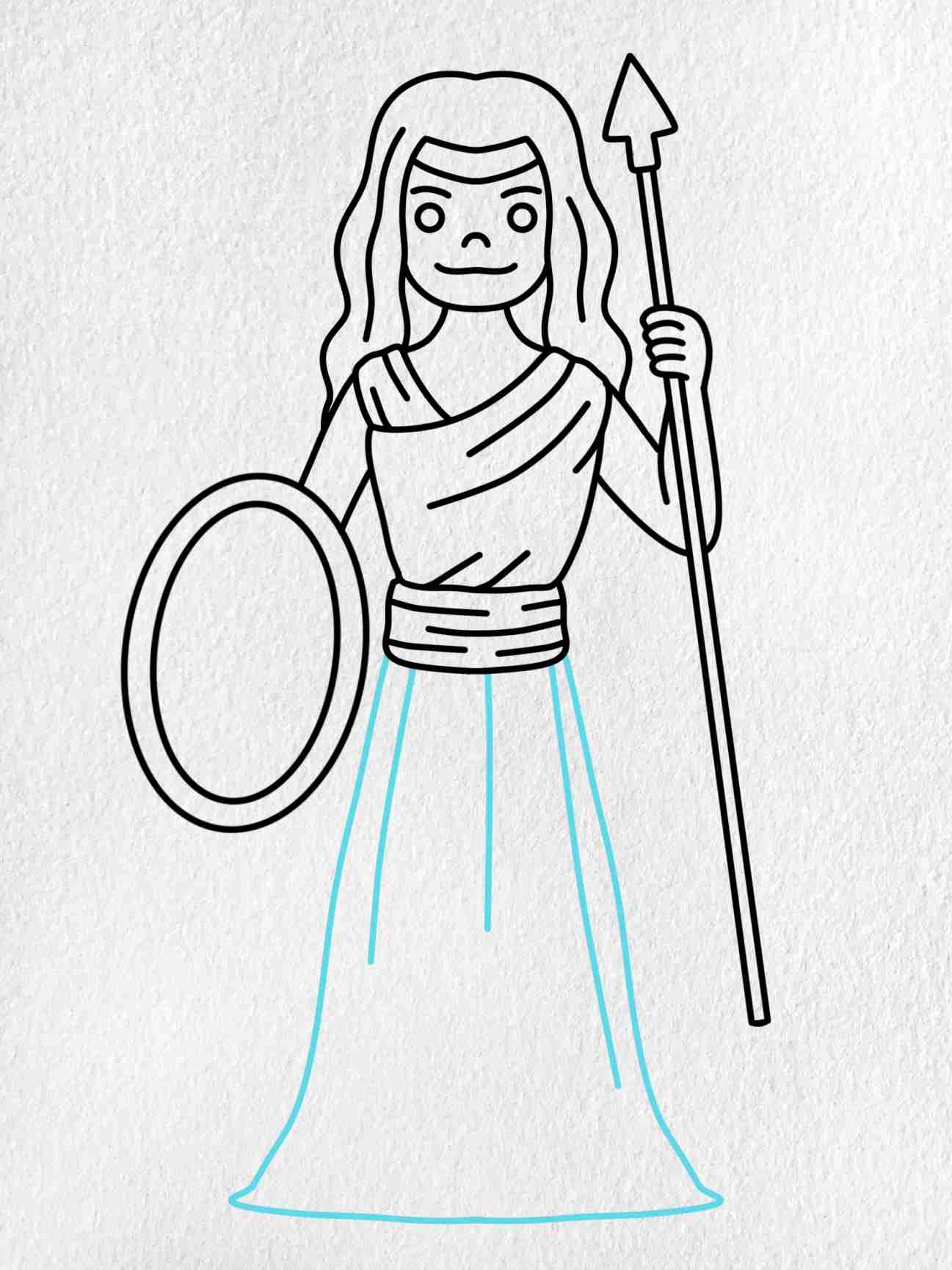 Draw Athena HelloArtsy