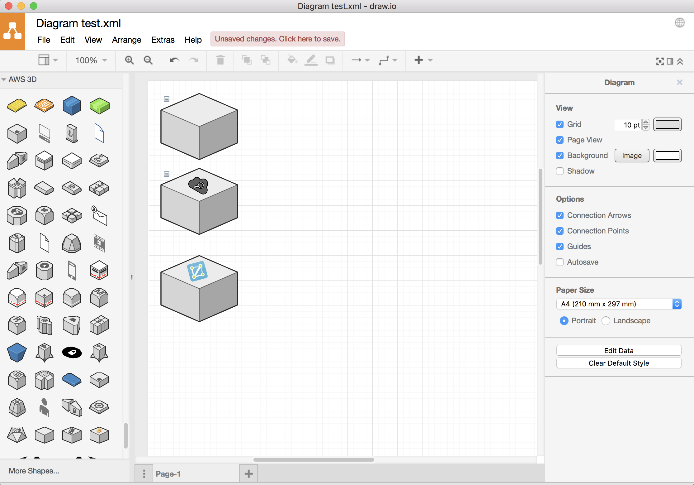 Draw io Azure Isometric Diagram