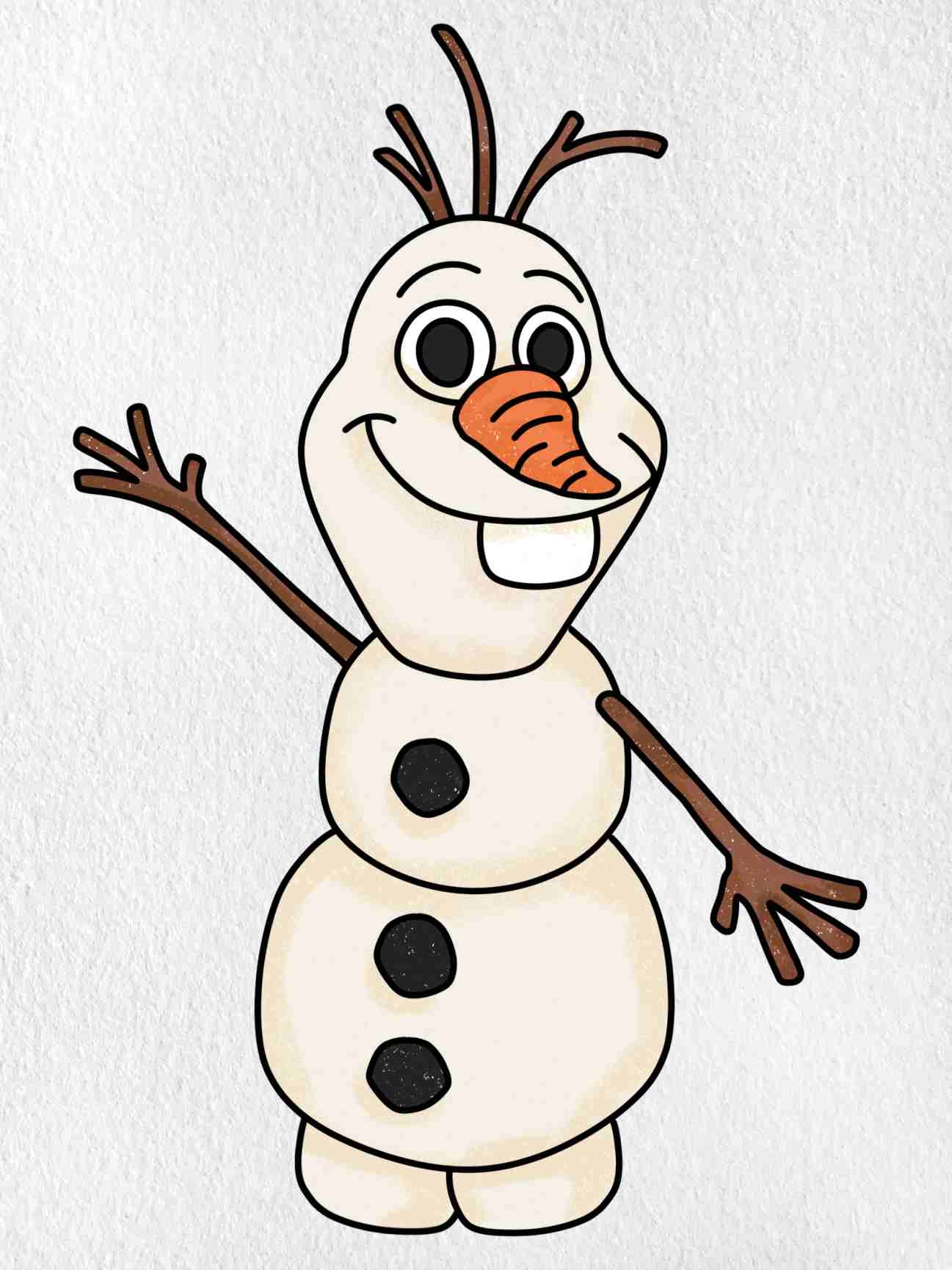 Draw Olaf From Frozen HelloArtsy