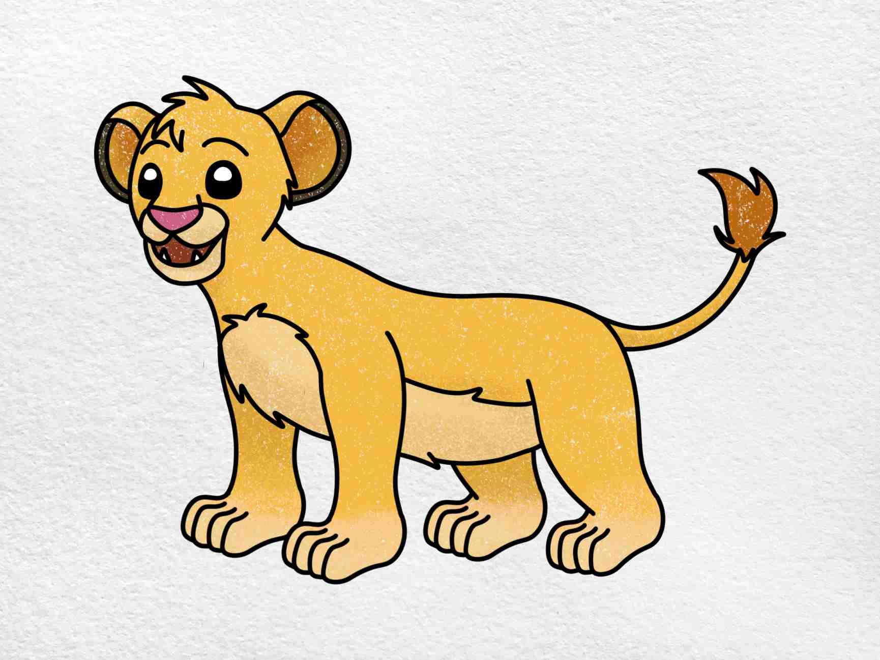 Draw Simba HelloArtsy