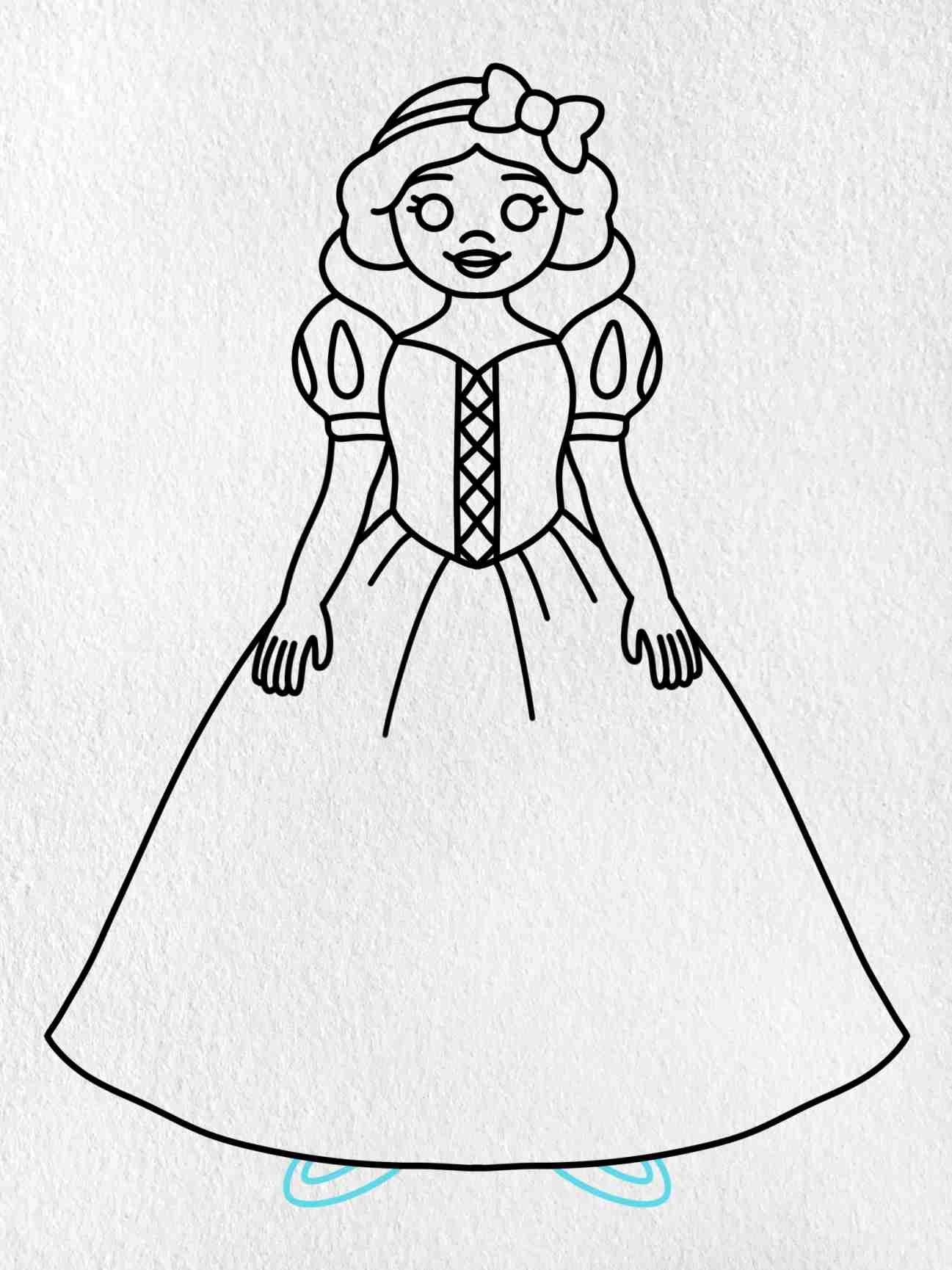 snow white drawing
