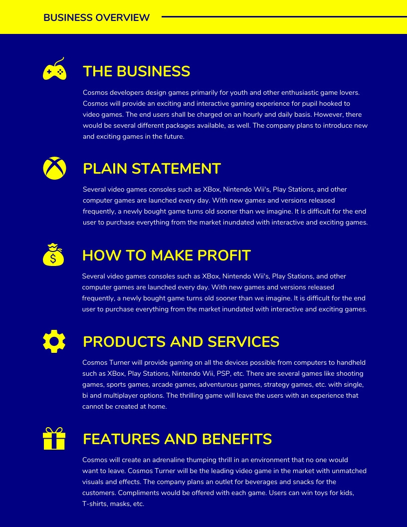 Draw Up A Simple Business Plan