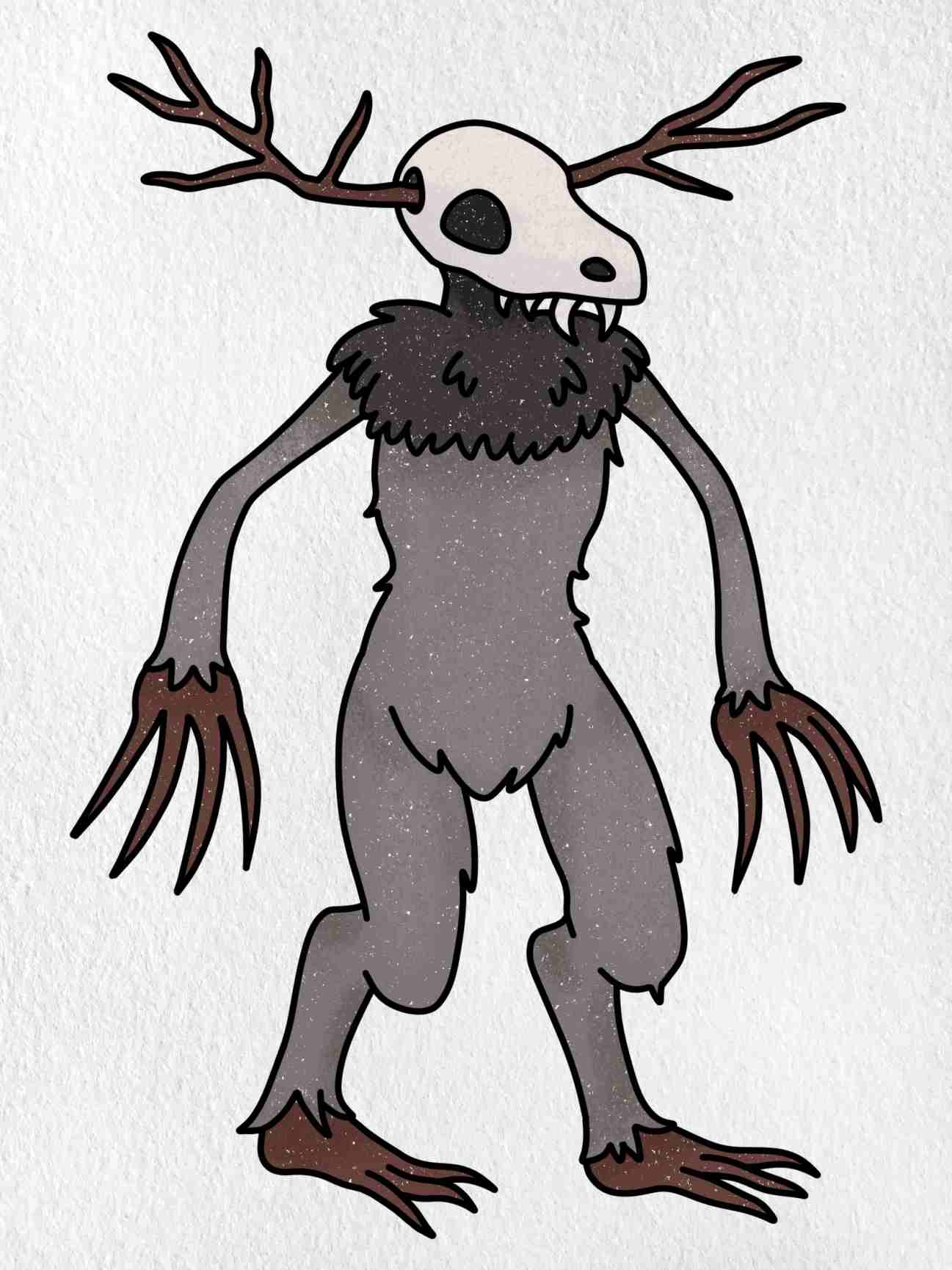 Draw Wendigo HelloArtsy