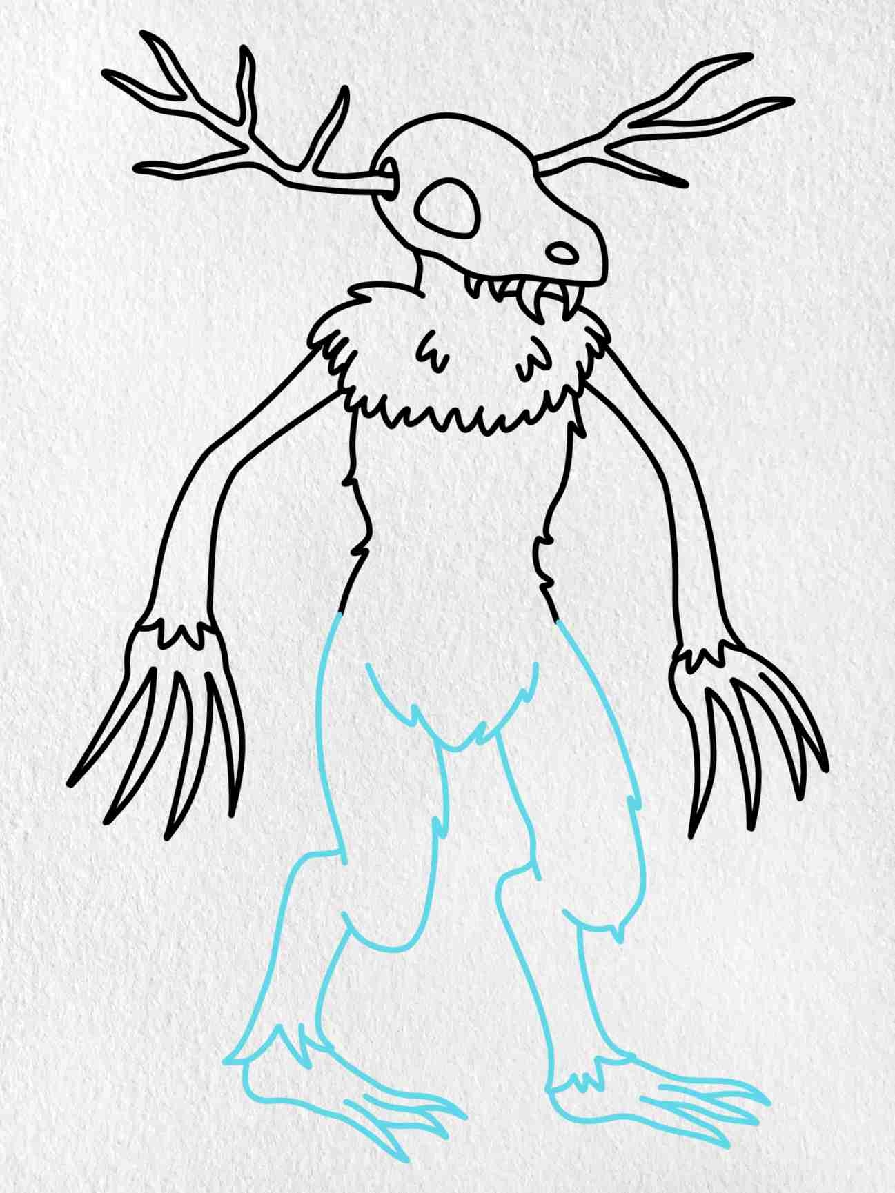 Draw Wendigo HelloArtsy