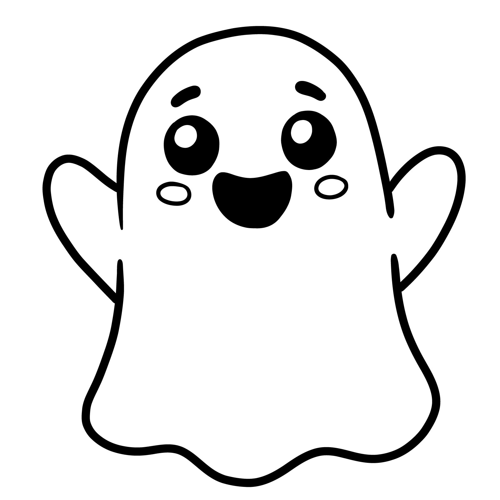 Draw Your Own Cute Halloween Blanket Ghost With Easy Steps