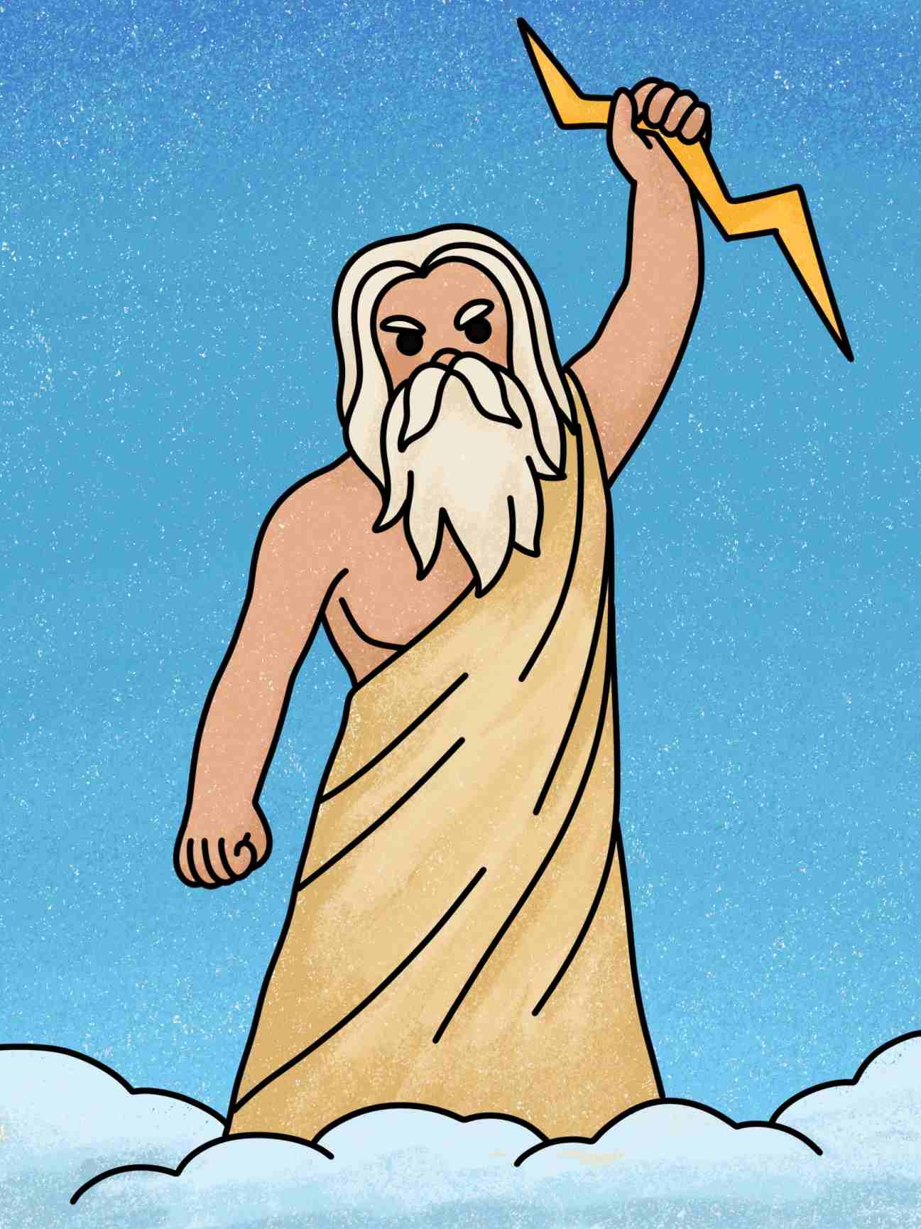 Draw Zeus HelloArtsy