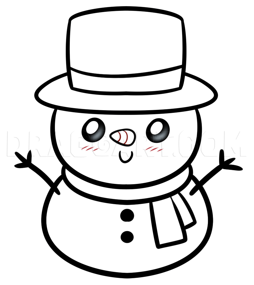 snowman drawings