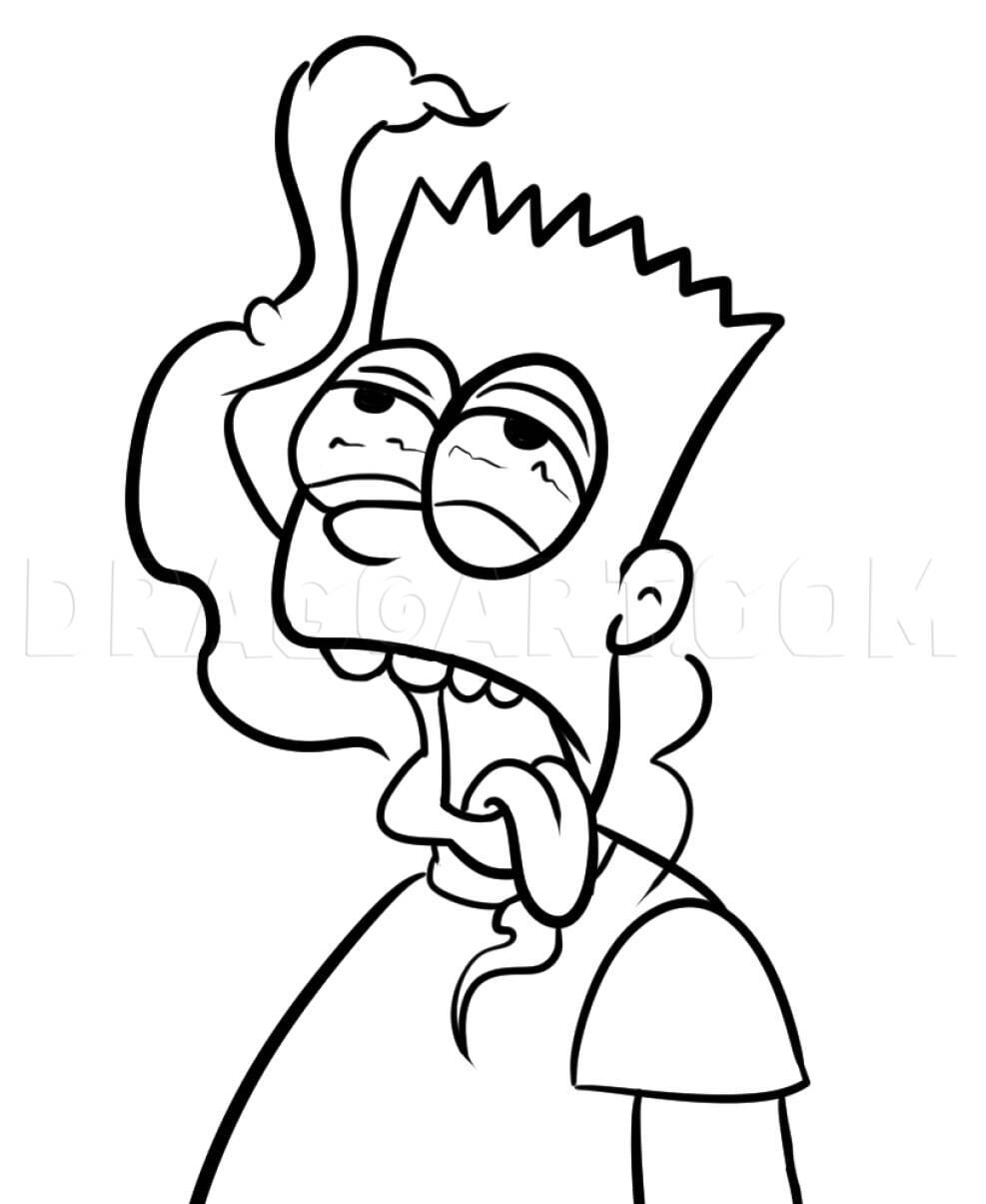 bart simpson drawings