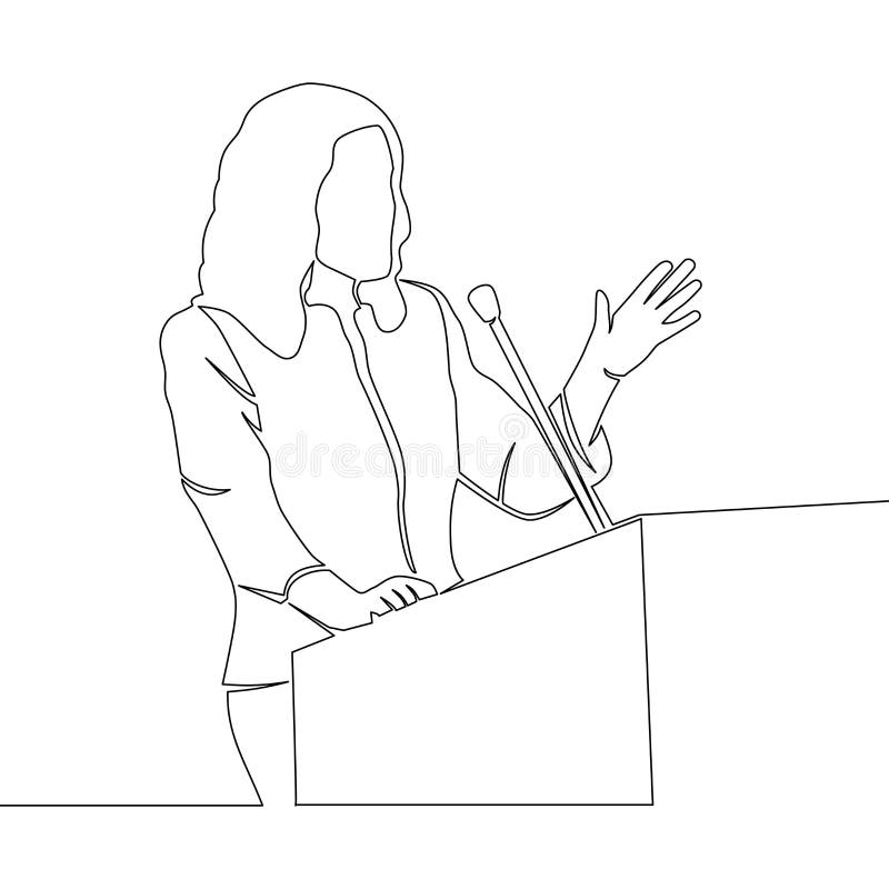 Drawing Business Person Talking Stock Illustrations 3 481 