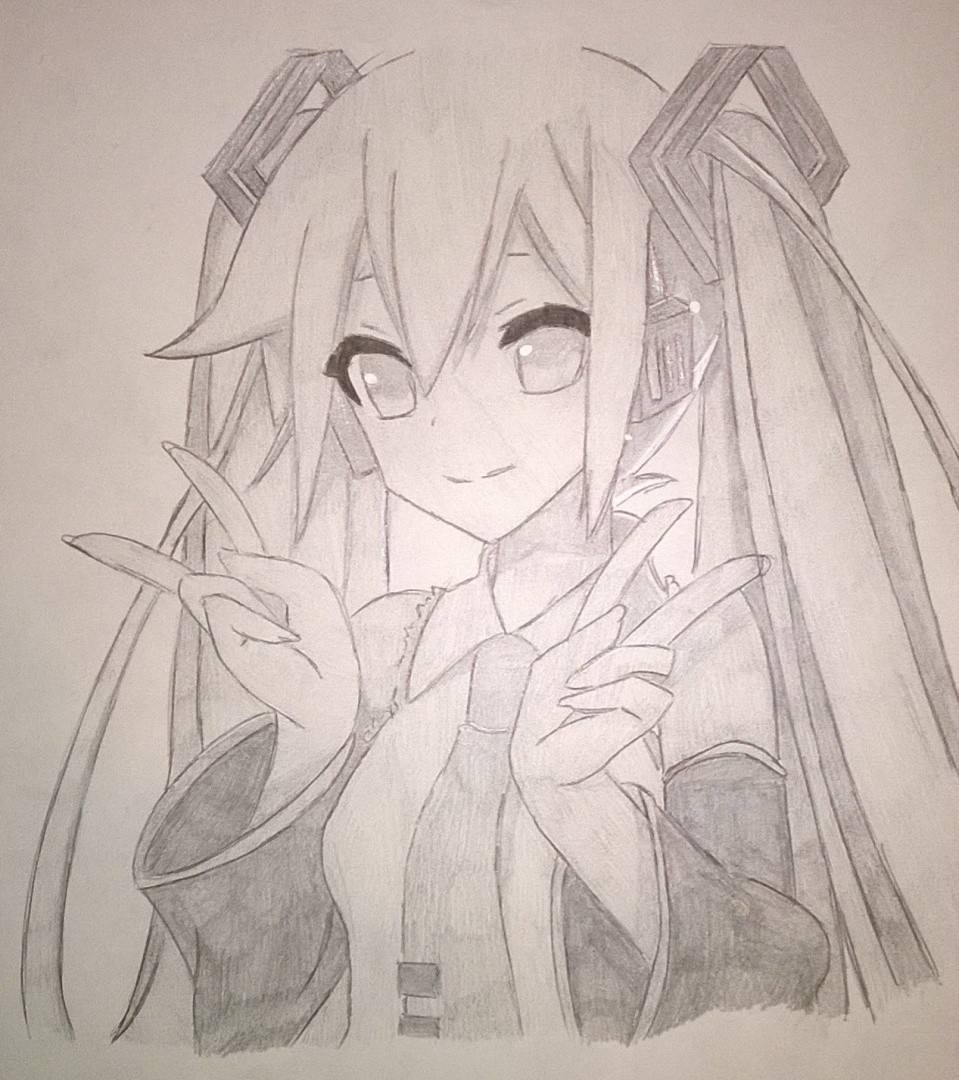Drawing Hatsune Miku From Project Diva By Anim3Lov3r OurArtCorner