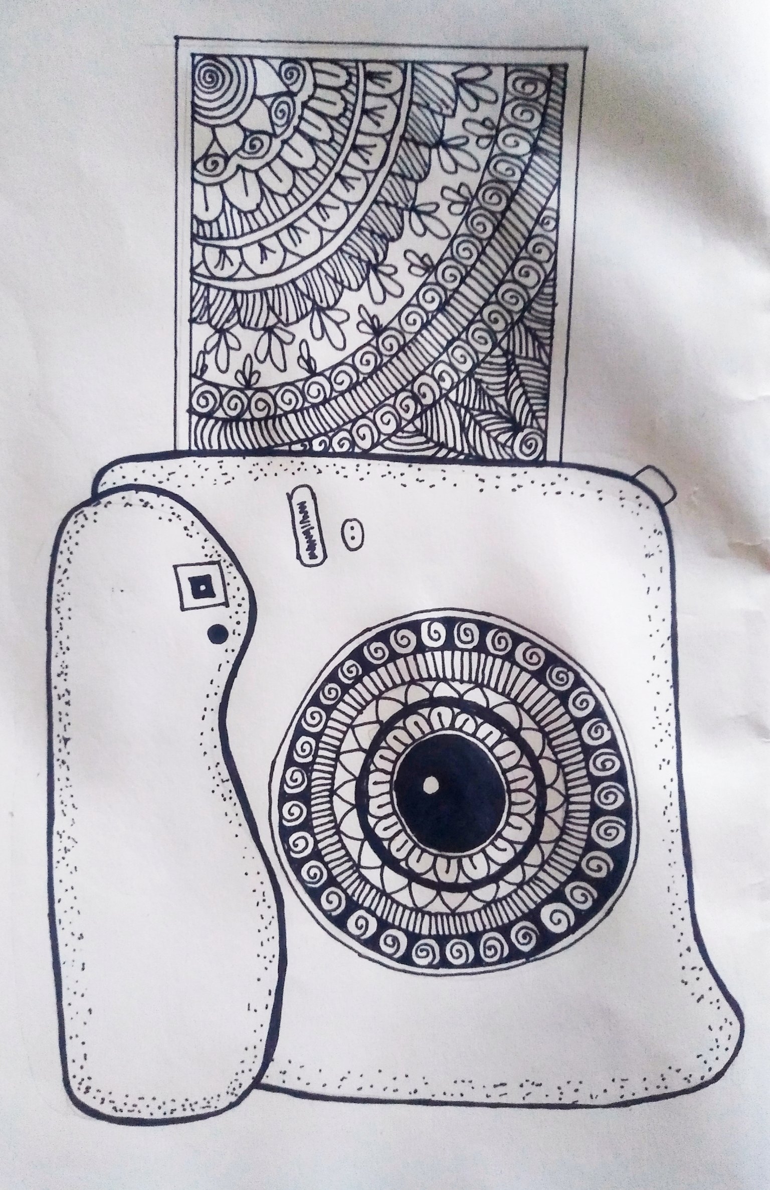 DRAWING I Made Another Beautiful Drawing Today I Tried To Draw A Camera Hive