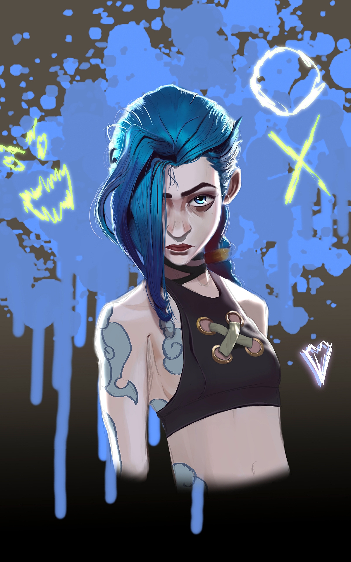 Drawing Jinx In Arcane Style Jovon Lawes Artist U0026 Animator