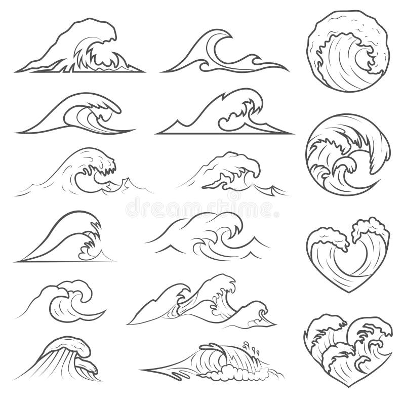 ocean waves drawing