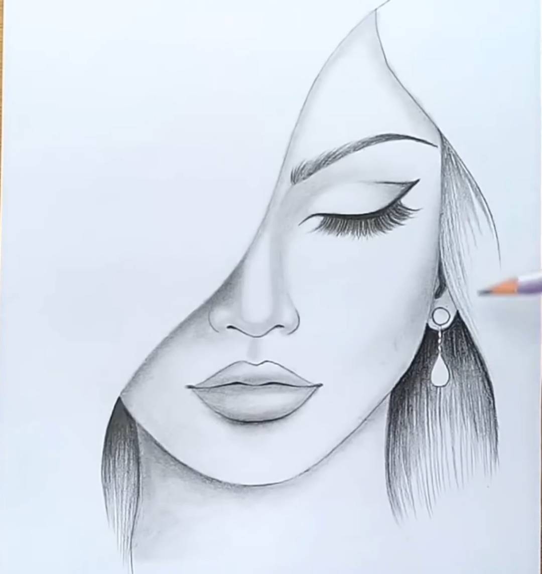 Drawing Of A Beautiful Girl Hive