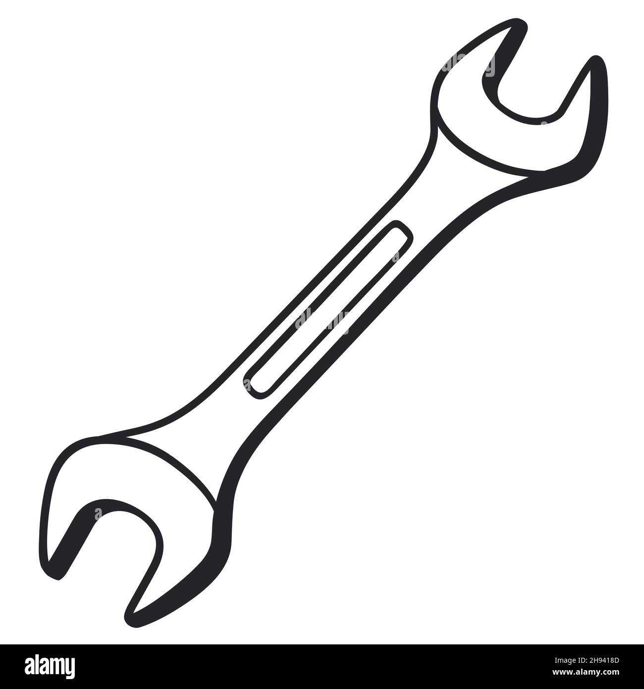 wrench drawing