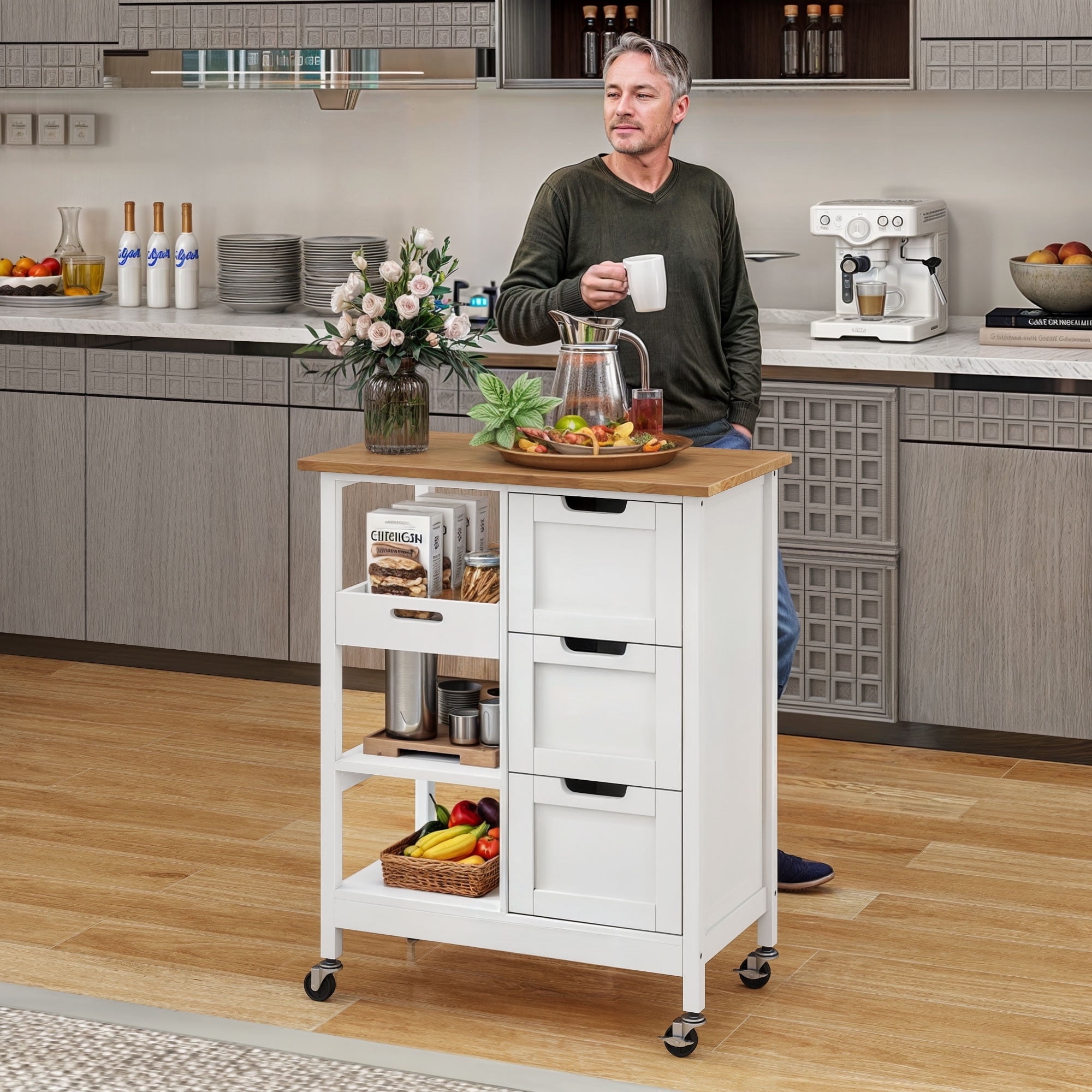drawer rolling cart